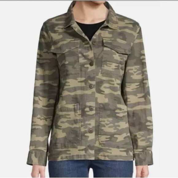 Sanctuary Green Camo Camouflage Army Military Jacket Size Small - Picture 6 of 7